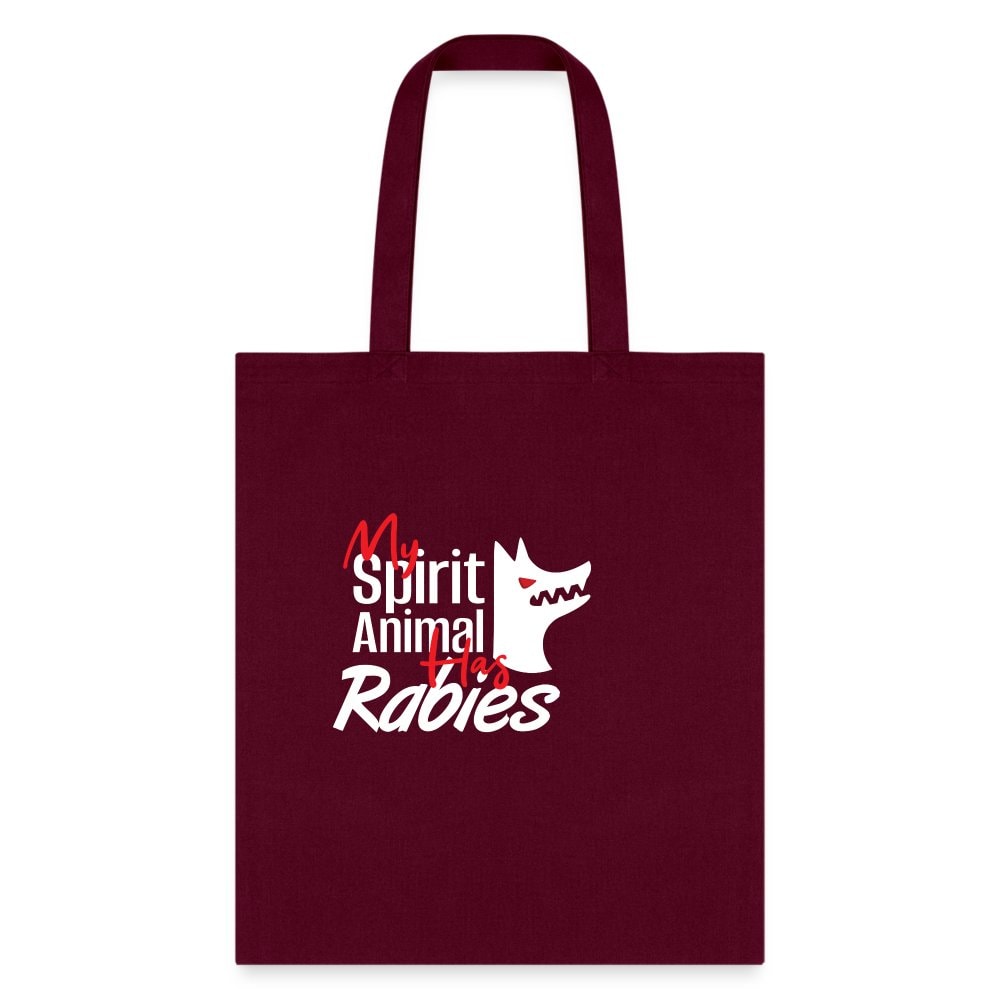 My Spirit Animal Has Rabies Cotton Tote Bag - Veterinary Medicine Design