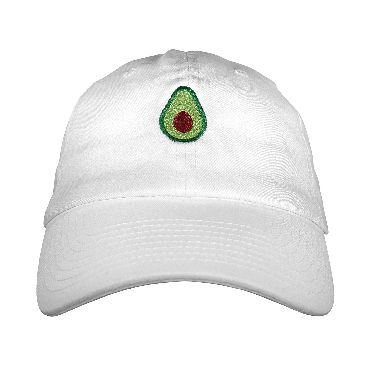 Avocado Dad Hat - Embroidered USA Made 100% Cotton Twill Unstructured Adjustable
