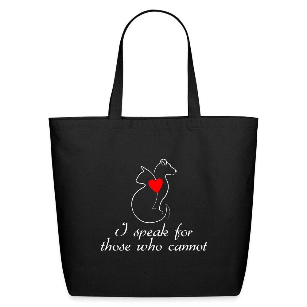 Eco-Friendly Cotton Tote Bag - I Speak for Those Who Cannot