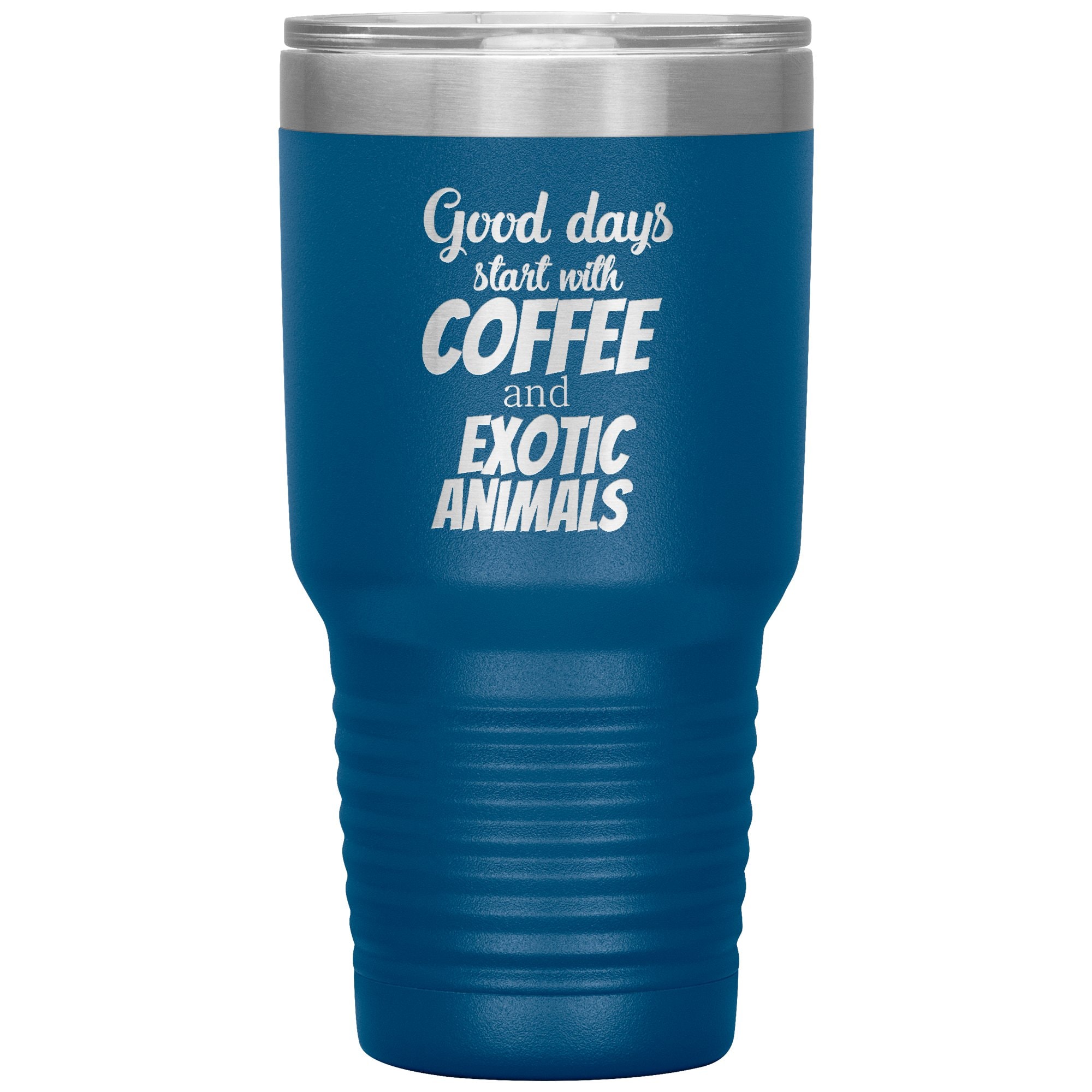 Coffee and Exotic Animals 30oz Vacuum Insulated Tumbler Stainless Steel