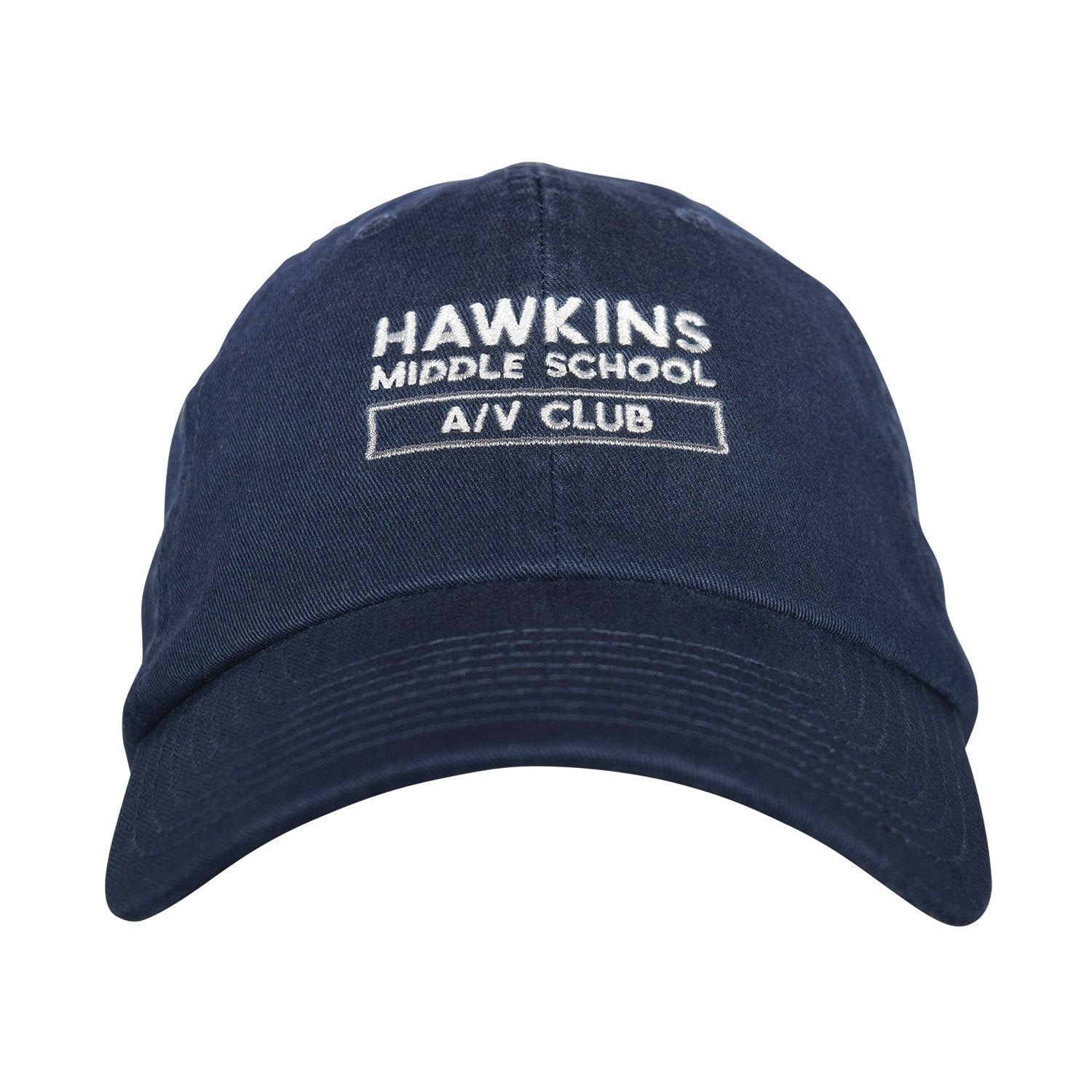 Hawkins Middle School A/V Club Dad Hat - Unstructured Cotton Twill Adjustable Stranger Things Hat