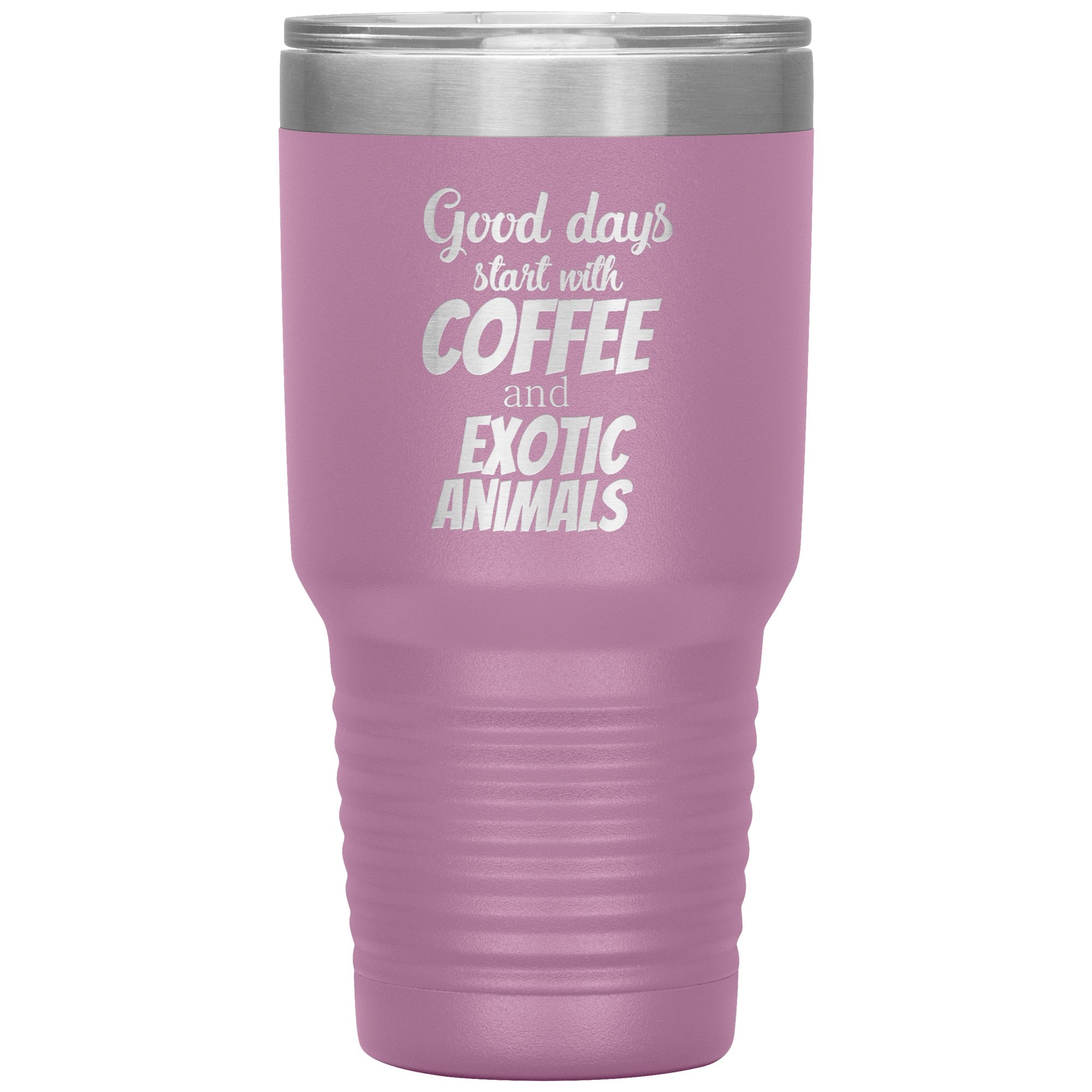 Coffee and Exotic Animals 30oz Vacuum Insulated Tumbler Stainless Steel