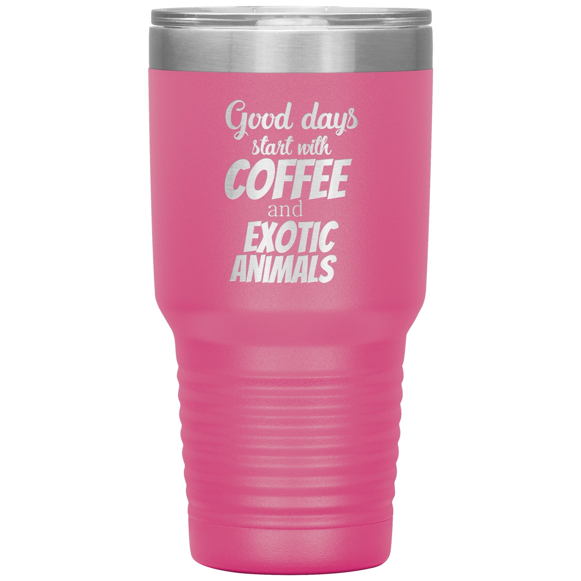 Coffee and Exotic Animals 30oz Vacuum Insulated Tumbler Stainless Steel