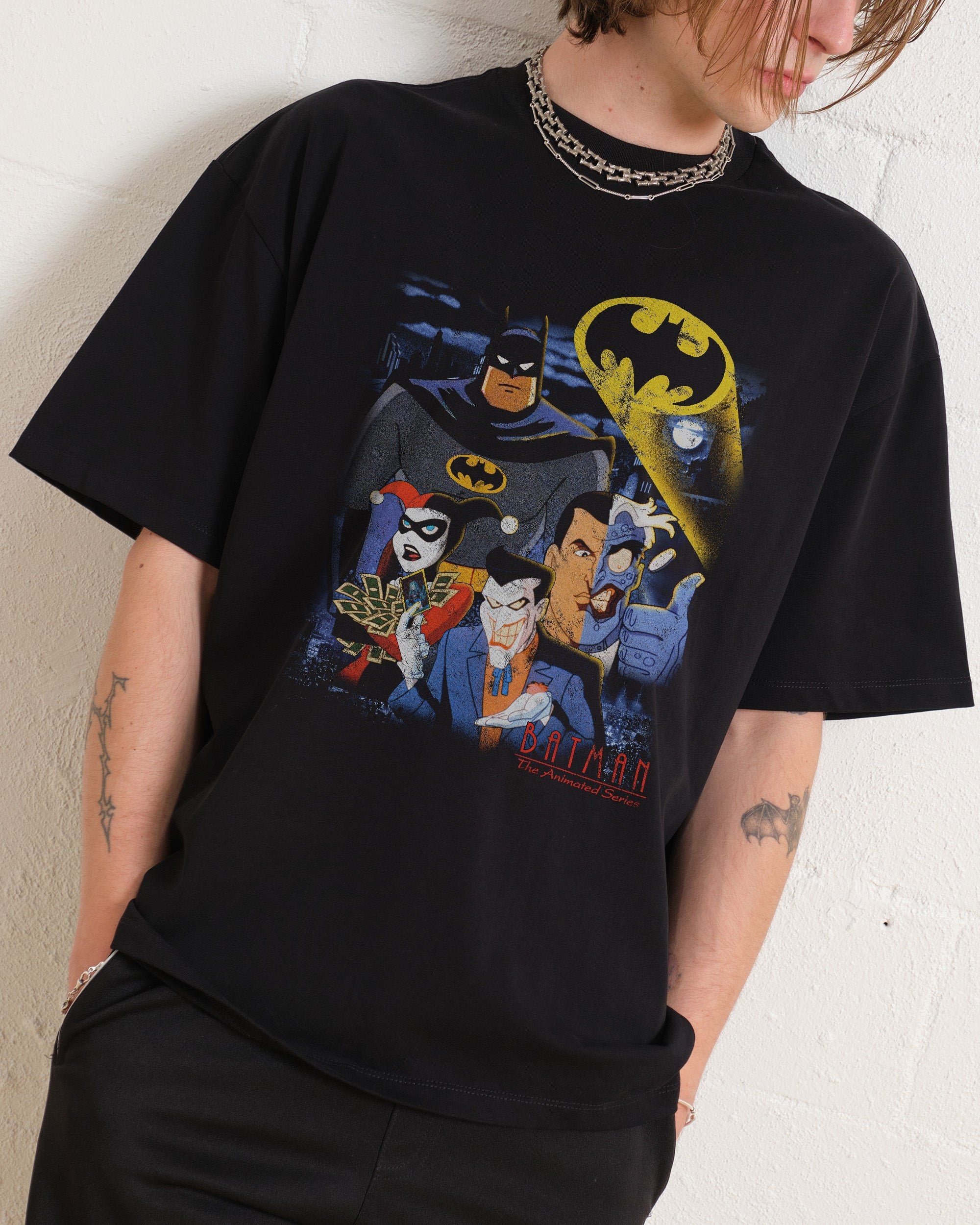 Batman The Animated Series Oversized Graphic T-Shirt - Unisex 100% Combed Cotton Tee