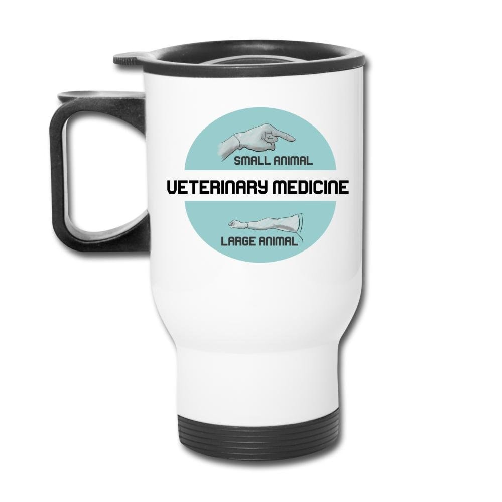 Small & Big Animal Veterinary Medicine Joke 14oz Travel Mug