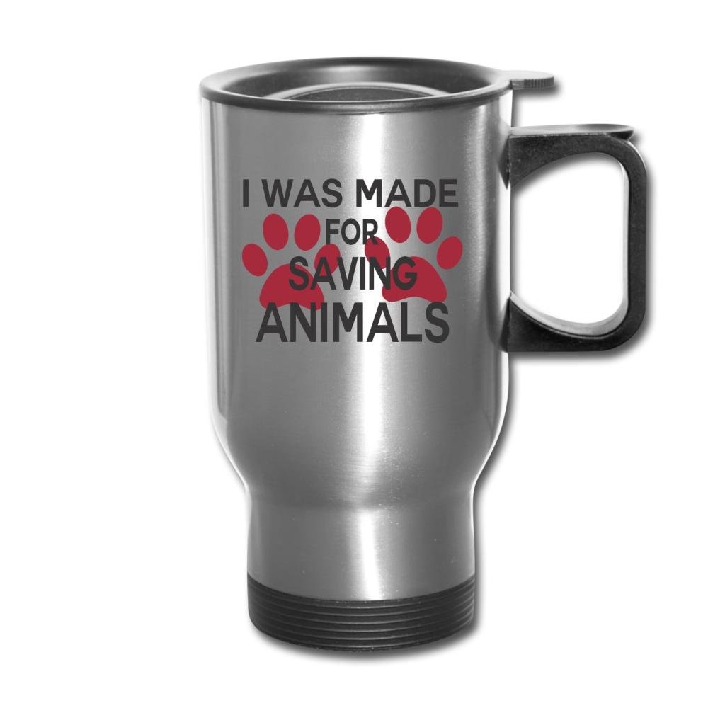 I Was Made for Saving Animals 14oz Veterinary Travel Mug