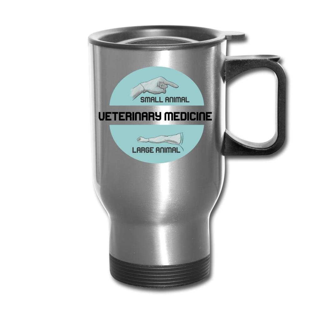 Small & Big Animal Veterinary Medicine Joke 14oz Travel Mug