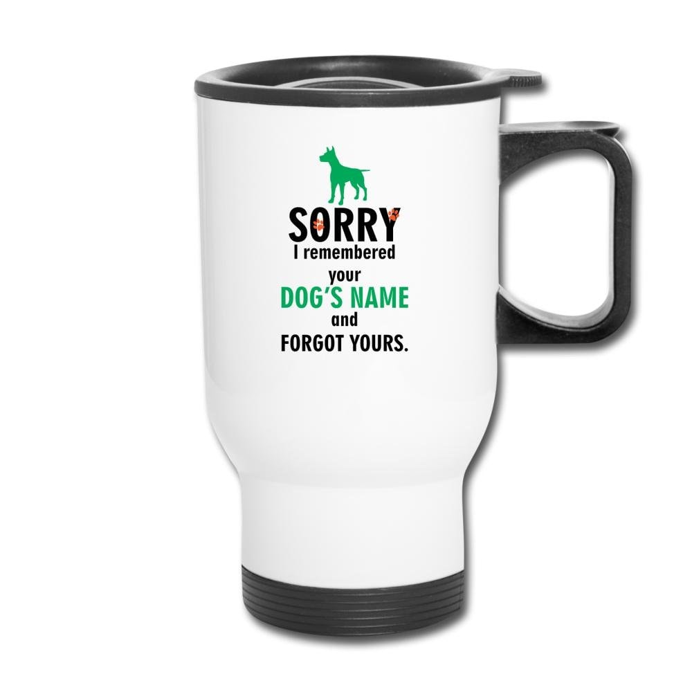 I Remembered Your Dogs Name 14oz Stainless Steel Travel Mug for Vet Techs