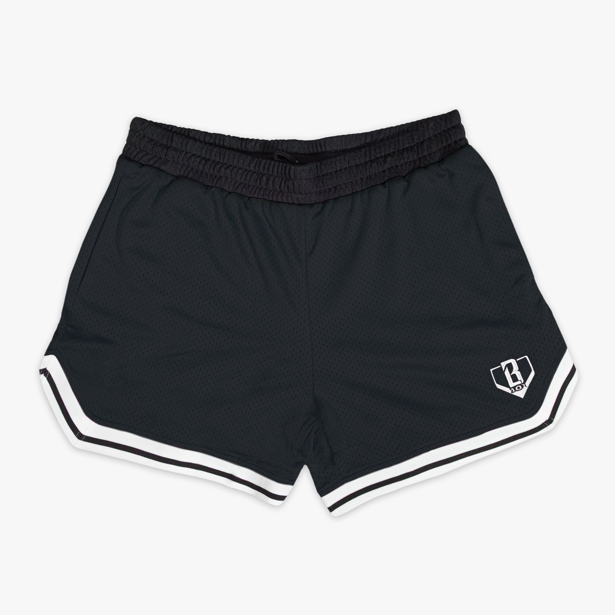 Court Shorts - Black Mesh Gym Streetball Shorts