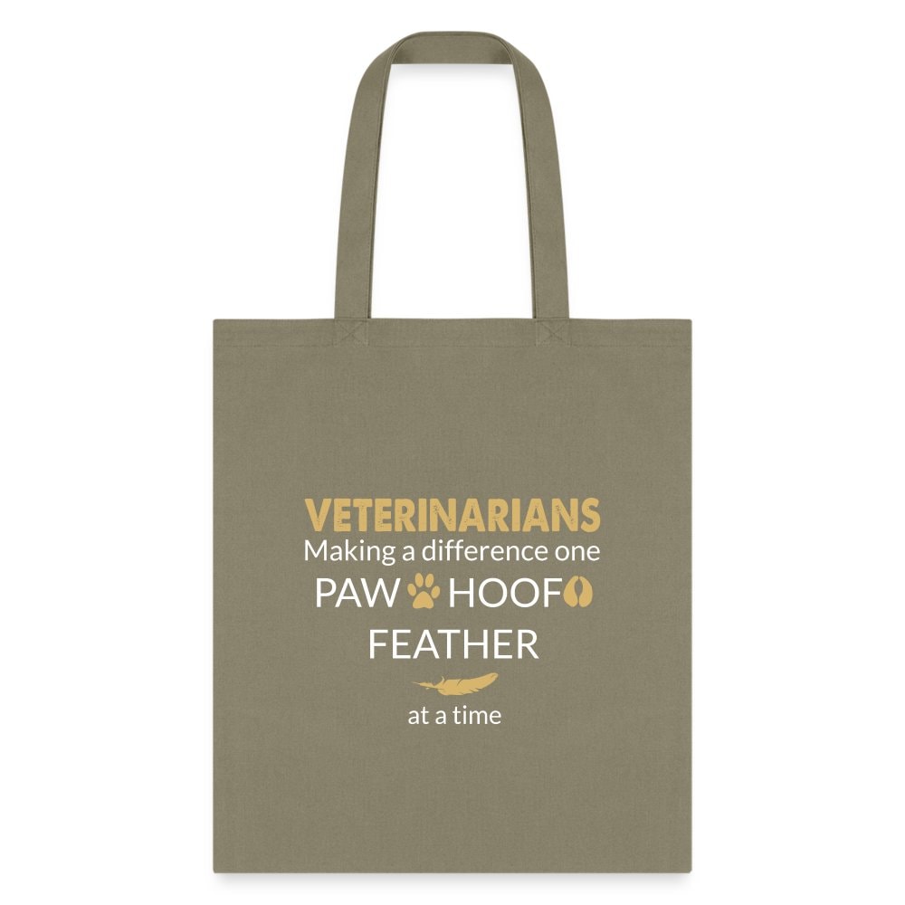 Making a Difference Tote Bag - Inspirational Graphic Print Cotton Canvas Shopper