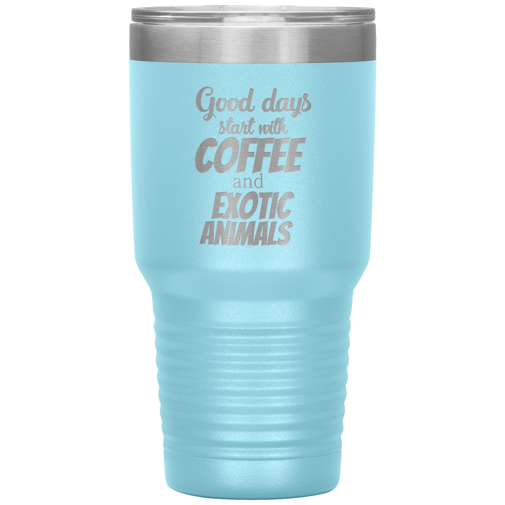 Coffee and Exotic Animals 30oz Vacuum Insulated Tumbler Stainless Steel